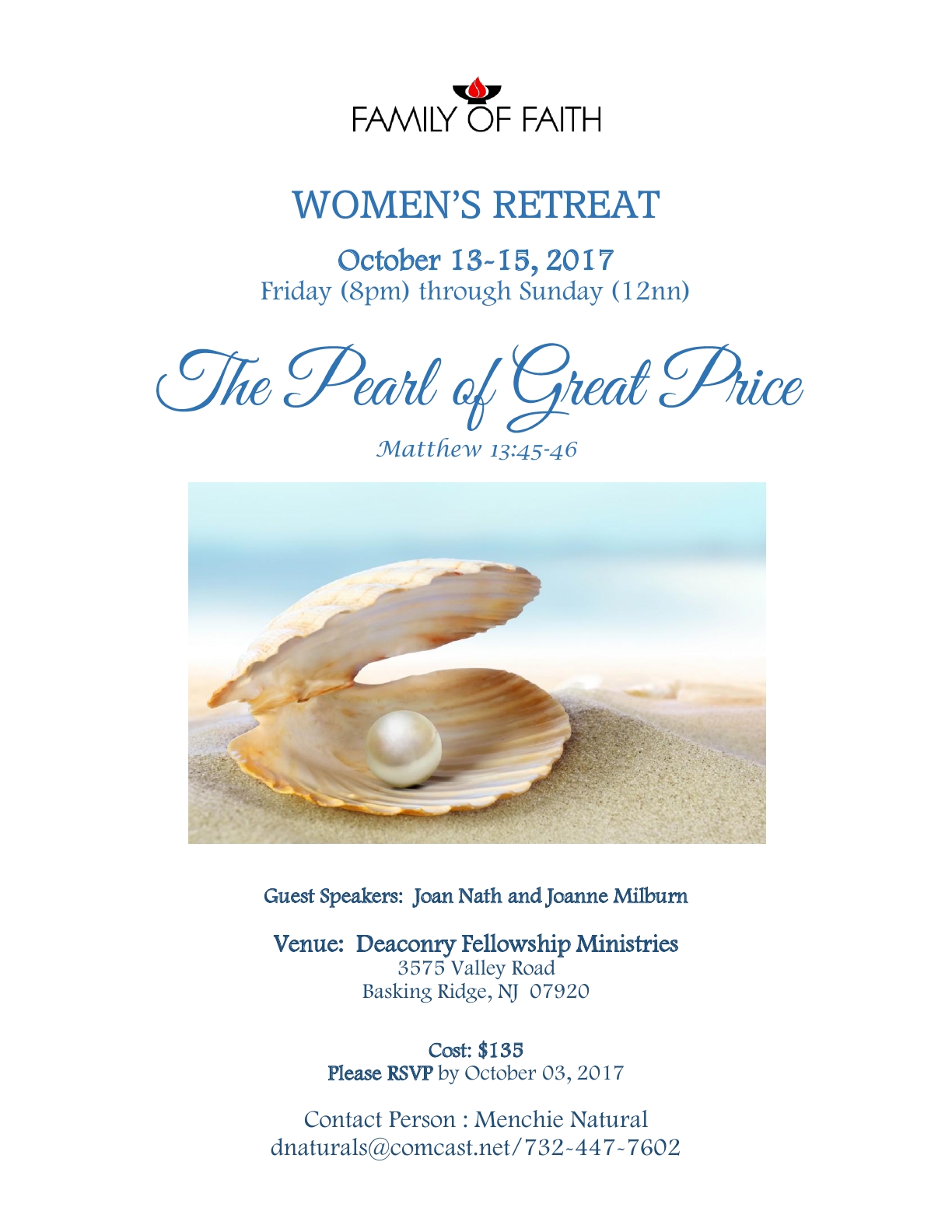 FOF Womens Retreat 2017 Flyer